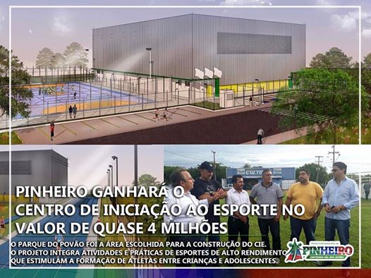 Pinheiro ganhará centro de iniciação ao esporte