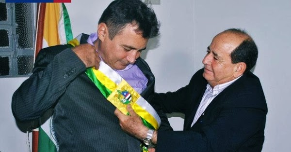 Ex-prefeitos de Vargem Grande Miguel Rodrigues Fernandes e Edivaldo Nascimento.